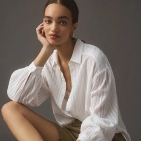 Anthropologie By Anthropologie Buttondown Blouse - Picture 1 of 1